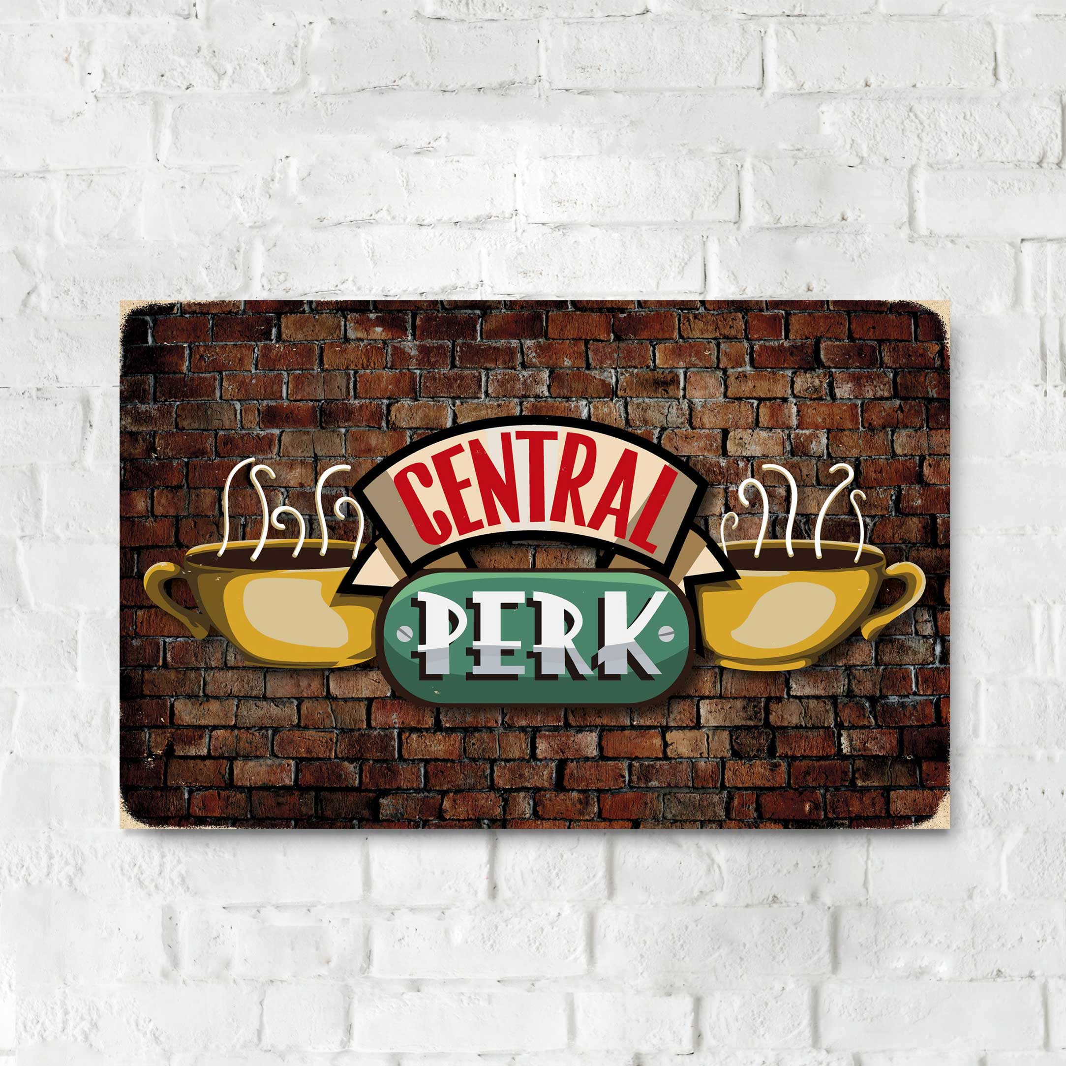 Деревянный Постер "Друзья Central Perk"