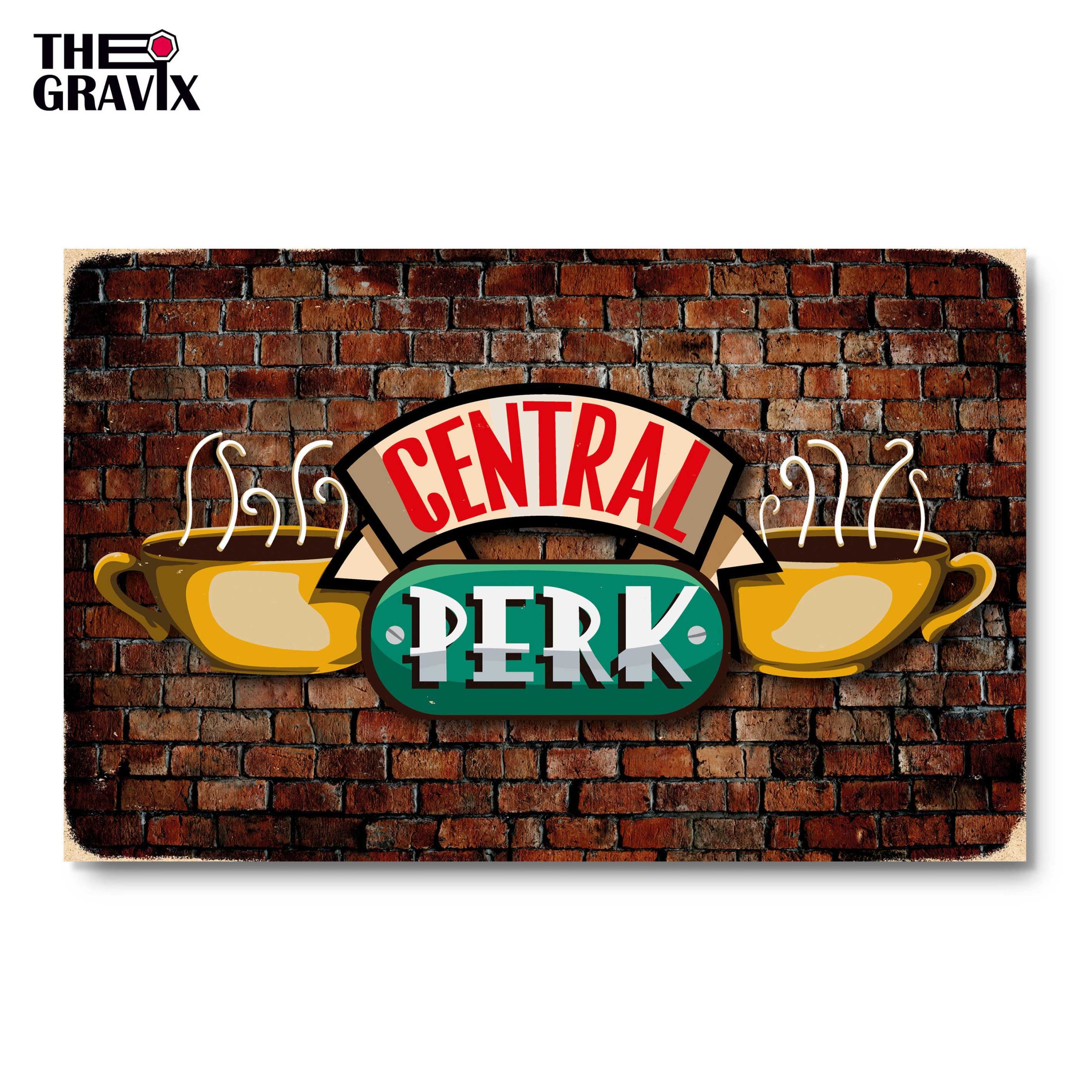 Дерев'яний Постер "Друзі Central Perk"