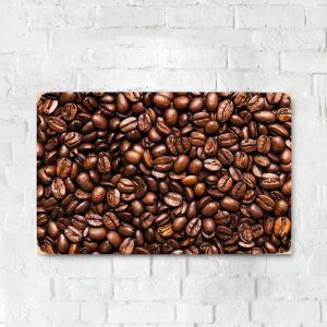 Деревянный Постер "Кофейные Зерна"