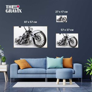 Дерев'яний Постер "Мотоцикл"