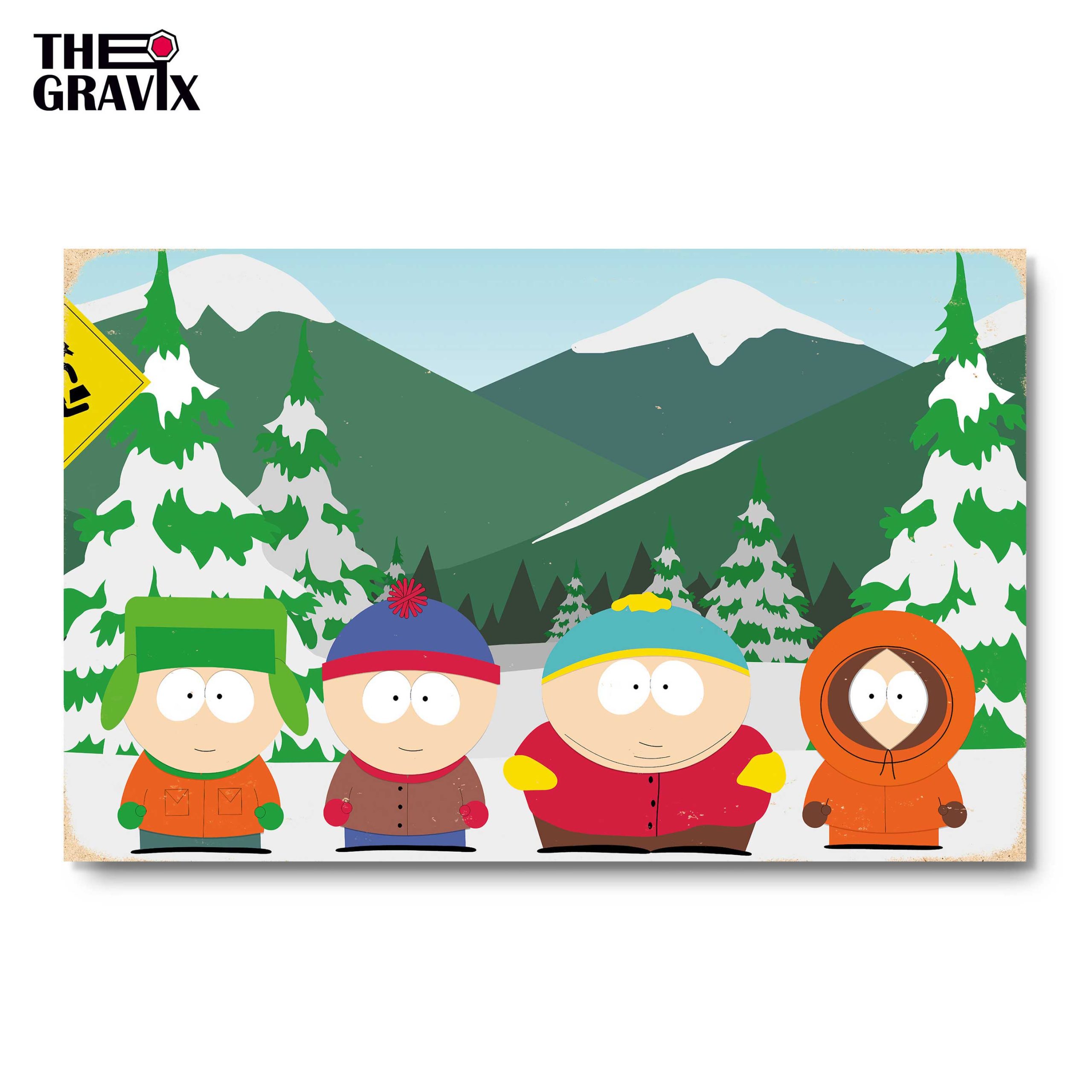 Деревянный Постер "South Park"
