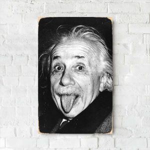 Деревянный Постер "Альберт Эйнштейн"