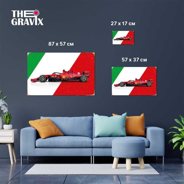 Деревянный Постер "Ferrari"