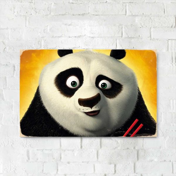 Деревянный Постер "Кунг-фу панда"