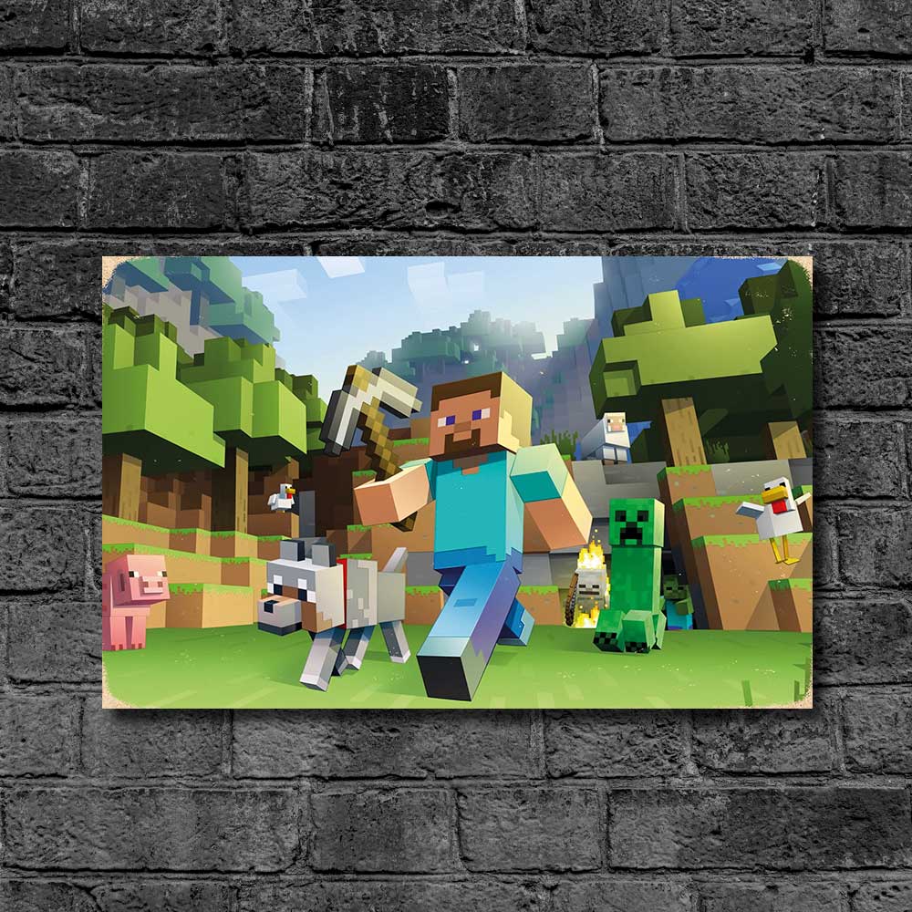 Дерев'яний Постер "Minecraft"