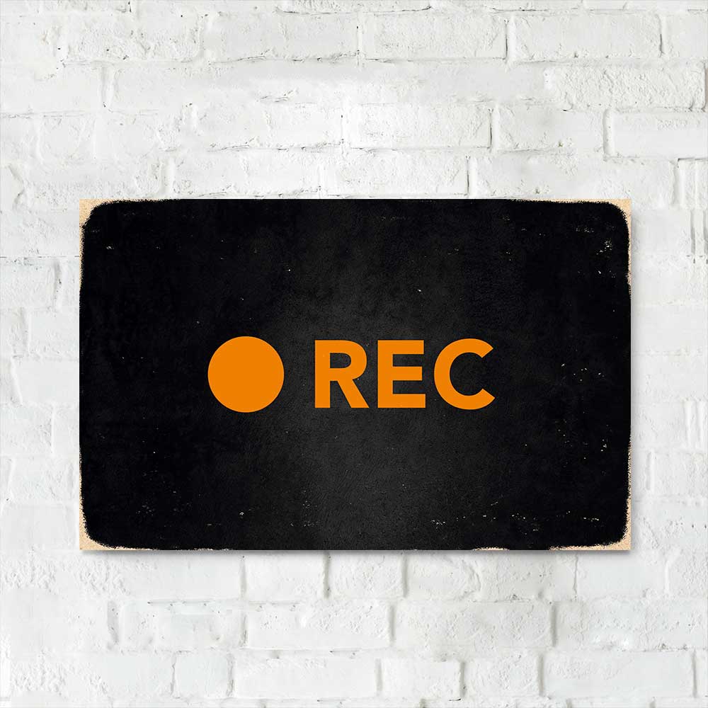 Деревянный Постер "REC"