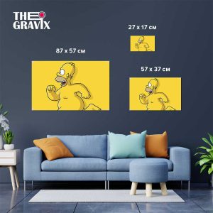 Деревянный Постер "Голый Гомер"