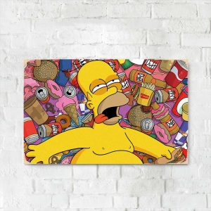 Деревянный Постер "Пьяный Гомер"