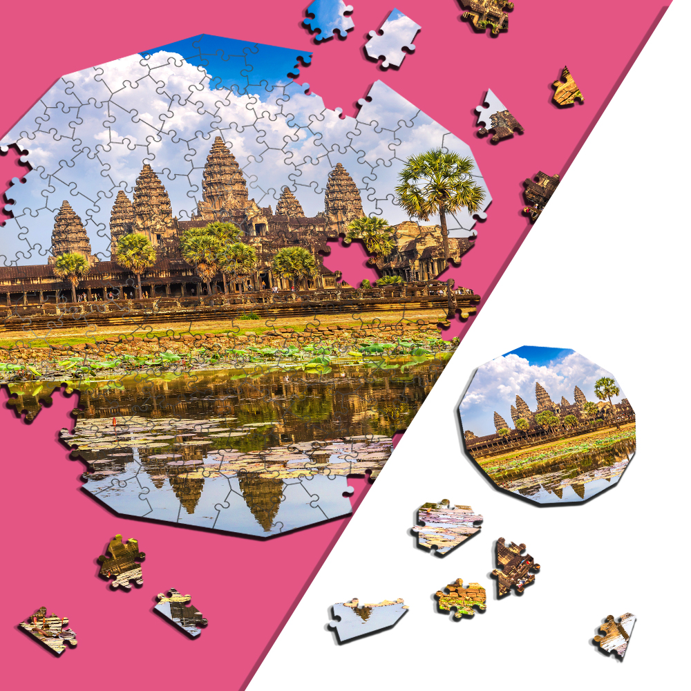 Дерев'яний Пазл "Храм Ангкор-Ват"