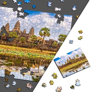 Деревянный Пазл “Храм Ангкор-Ват”