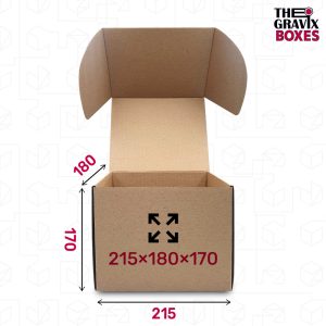 Коробка (215 х 180 х 170 мм), бура, код 03859