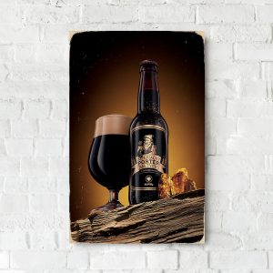 Деревянный Постер "Пиво imperialny porter baltycki"